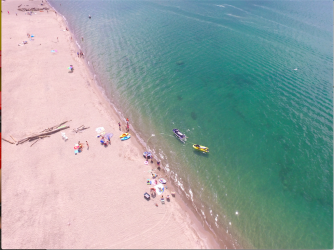 aerial water view